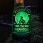 Personalised Haunted House Solar Light – Outdoor Halloween Decoration, thumbnail 2 of 9