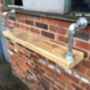 Reclaimed Industrial Steel Pipe Bracket And Shelf 432, thumbnail 1 of 5