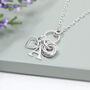 Personalised 60th Birthday Rings Necklace 925 Sterling Silver, thumbnail 2 of 6