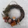 Mini Dried Flower Toadstool Cottagecore Wreath, thumbnail 1 of 6