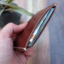 Personalised Slim Leather Card Holder, thumbnail 3 of 6