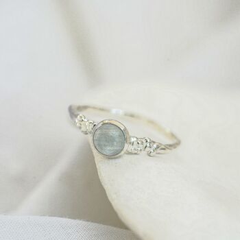Sterling Silver Aquamarine Ring, 5 of 9