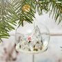 Personalised Ski Scene Dome Bauble, thumbnail 1 of 5