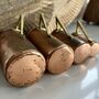 Vintage Copper And Brass Measuring Cups Set Of Four, thumbnail 3 of 4
