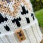 Patterned Beanie | Knitted Bobble Hat, thumbnail 5 of 11