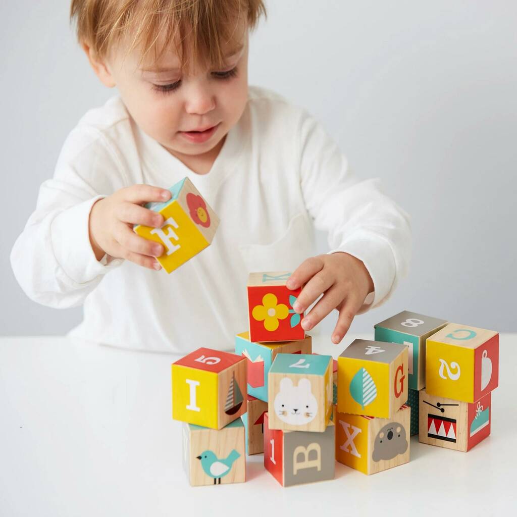 Colourful Wooden Stacking Blocks
