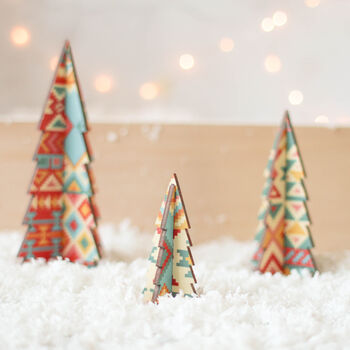 Christmas Tree Set, Aztec Design, 8 of 8