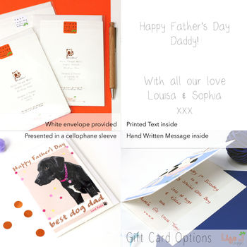 Personalised Dog Father's Day Card, 9 of 9