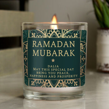 Personalised Eid Mubarak Candle, 3 of 3