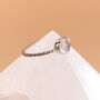 Sterling Silver Rose Quartz Ring, thumbnail 1 of 2