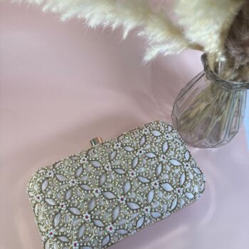 Light Pink Handcrafted Clutch Bag, 5 of 5