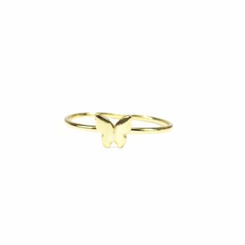3D Butterfly Rings, Rose Or Gold Vermeil 925 Silver, 6 of 10