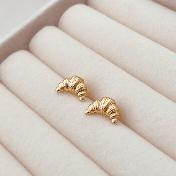 Croissant Stud Earrings, 4 of 6