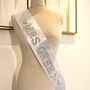 Mrs And Surname Personalised Pearl Hen Party Sash, thumbnail 2 of 2