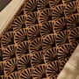 Verona Art Deco Black Scallop Doormat, thumbnail 2 of 4