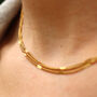 Multi Layered Necklace 18k Gold Plated No Tarnish, thumbnail 1 of 8