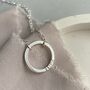 *Mini Me* Helm Personalised Silver Hoop Necklace, thumbnail 1 of 2