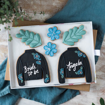 Two Leather Jackets Biscuit Gift Set, 3 of 8