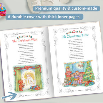 Christmas Nursery Rhymes And Personalised Poems Book, 7 of 9