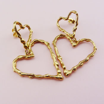 Double Heart Studs, 2 of 6
