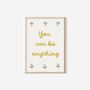 Girls Pastel Floral Affirmationwall Print Set For Bedroom Or Nursery, thumbnail 6 of 6