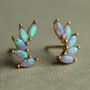 Opal Turquoise Wing Stud Earrings, thumbnail 1 of 9