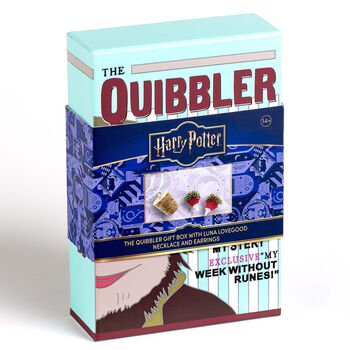 Harry Potter Quibbler Gift Box With Luna Beaded Cork Charm Necklace And Radish Earrings, 3 of 3