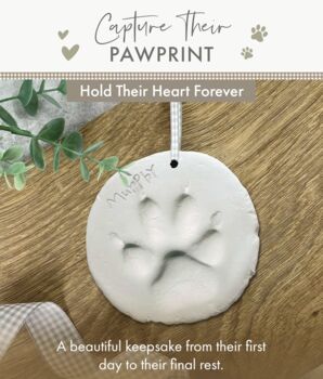 Air Drying Pet Paw Print Impression Moulding Kit, 11 of 12