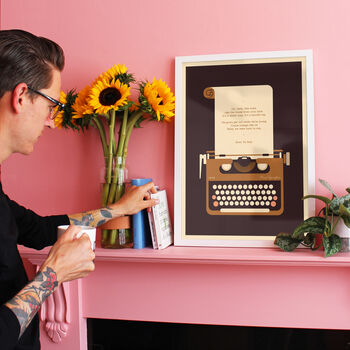 Personalised Typewriter Love Letter Print, 2 of 5