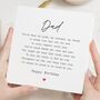 Poem Birthday Card For Dad From Daughter Or Son, thumbnail 1 of 7