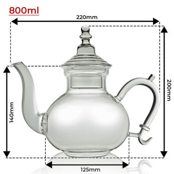 Persian Glass Teapot 800ml, 2 of 4