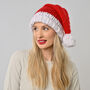 Adults Santa Hat Easy Knitting Kit, thumbnail 1 of 10