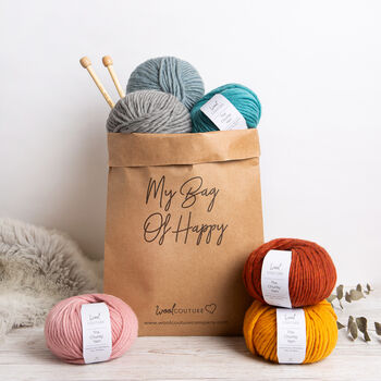 Chunky Blanket Easy Knitting Kit, 10 of 10