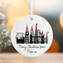 Personalised London Scene Christmas Bauble Keepsake Gift, thumbnail 3 of 3