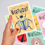Kids Birthday Card – Bug Tacular Birthday, Cute Bug Illustration, Children’s Greeting Card, thumbnail 1 of 2