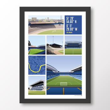 Chelsea Fc Views Of Stamford Bridge Poster, 8 of 8