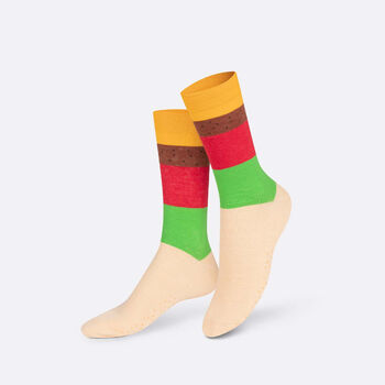 Novelty Cheeseburger Socks, 4 of 6