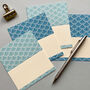 Shell Mid Blue Place Cards, thumbnail 1 of 2