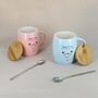 Dog Pastel Pink Or Blue Ceramic Tea Coffee Mug G Decor, thumbnail 7 of 7