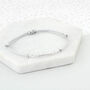 Sterling Silver 'Love' Morse Code Bracelet, thumbnail 4 of 7