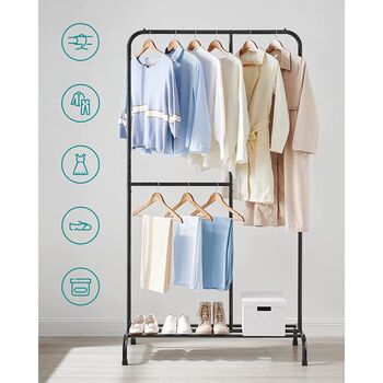 Clothes Rail Clothes Rack With Adjustable Hanging Rail, 7 of 8