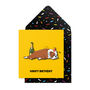 Bulldog Bubbly Birthday Card, thumbnail 1 of 4