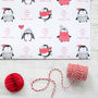 Personalised Cute Penguin Christmas Wrapping Paper, thumbnail 3 of 3