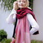 Ombre Colour Shade Gradient Woven Scarf, thumbnail 2 of 12