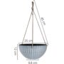 Pack Of Two Hanging Planter For Indoor Outdoor, thumbnail 6 of 12