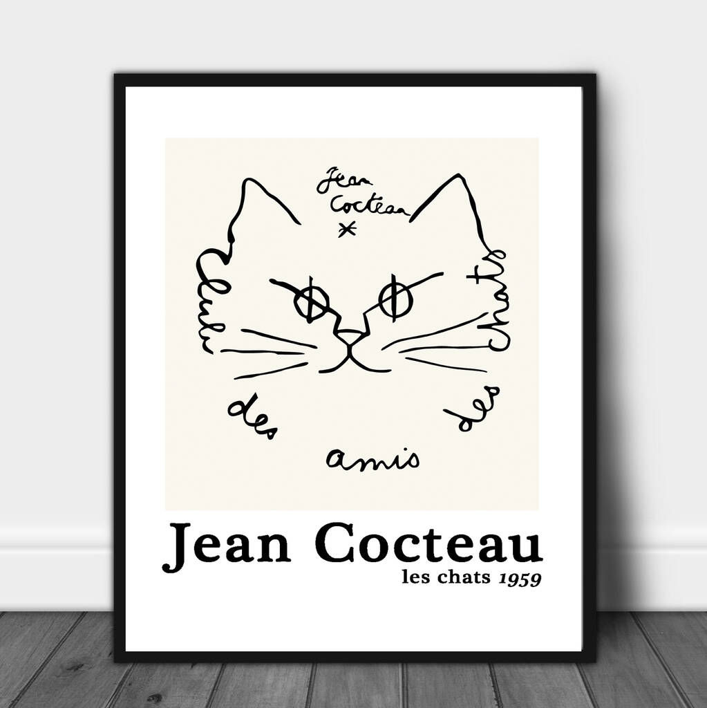 Jean Cocteau Cat Print, 1 of 3