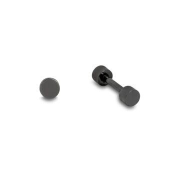 Small Silver Stainless Steel Stud Earring For Men, 2 of 9