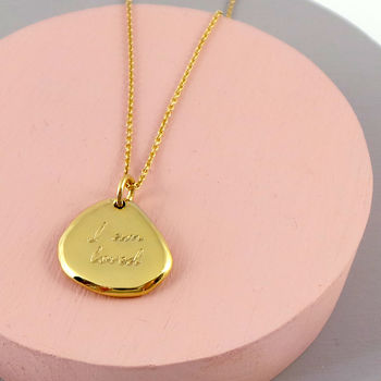 Personalised Irregular Nugget Necklace, 2 of 4