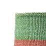 Coral And Green Duo Colour Block Basket, thumbnail 3 of 8
