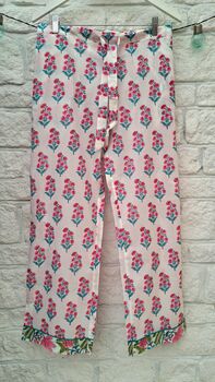 Hand Block Printed Cotton Pyjama Set, 5 of 12